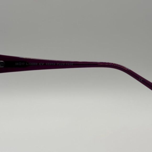 NOS Vintage Y2K Designer Ladies Sunglasses Ellen Tracy | Plum Fade Plastic Frame main image 7